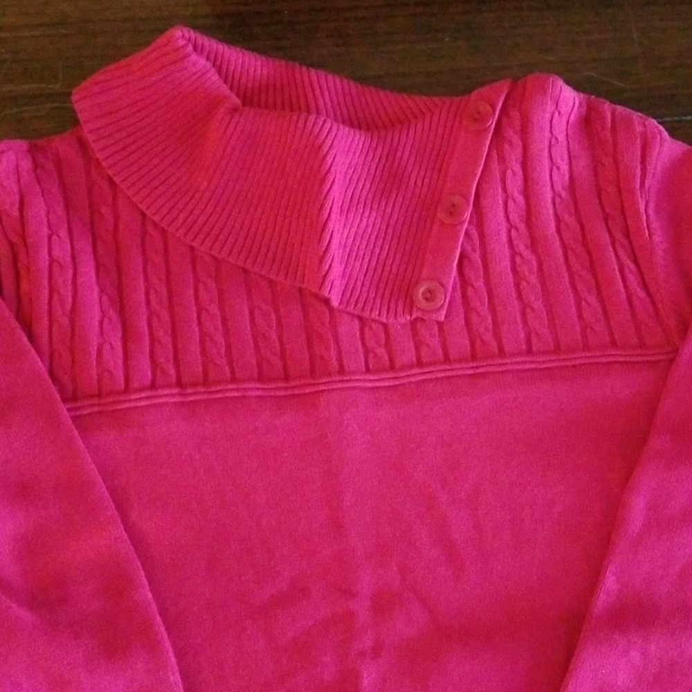 CJ Banks envelope collar sweater NWOT - Picture 2 of 8